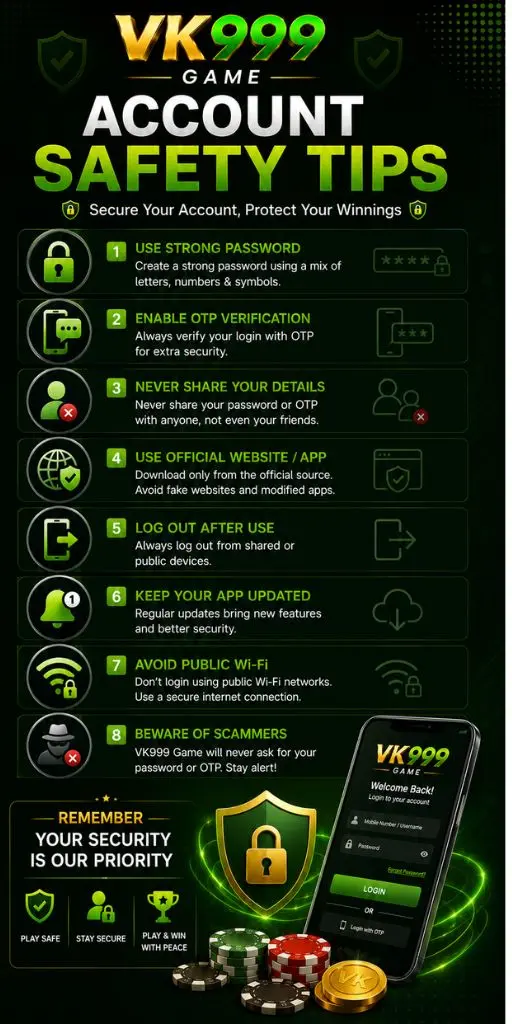 vk999 Login Safety Tips