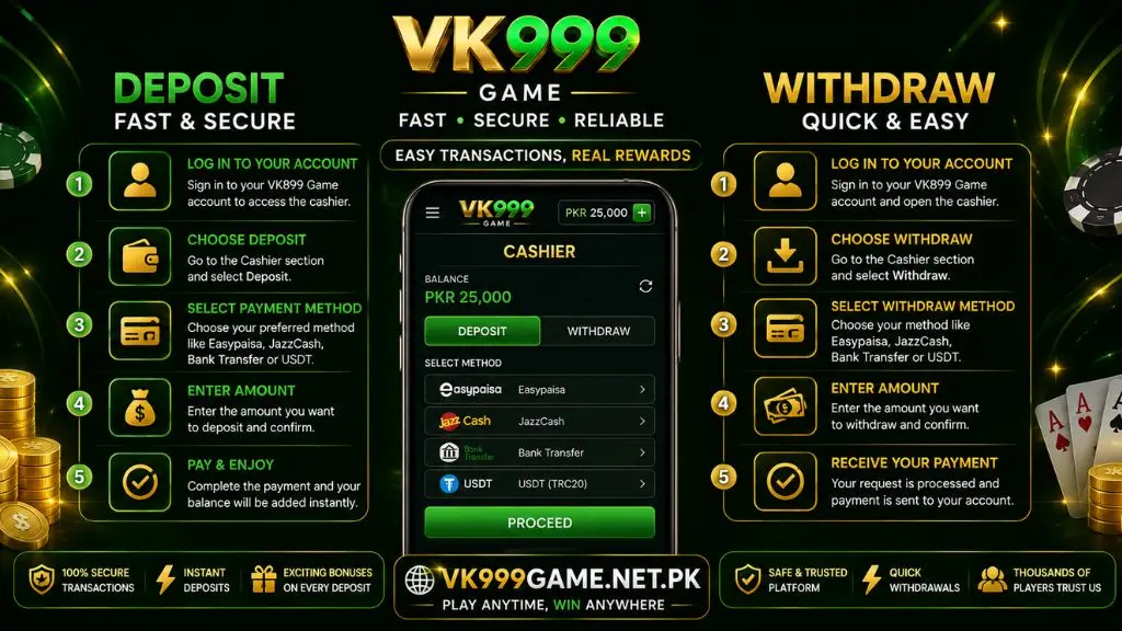 vk999 Game Deposit & Withdraw