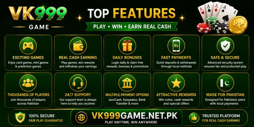vk999 Game features 